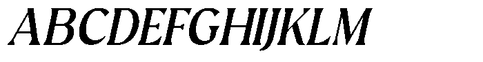 Avella Italic Font UPPERCASE