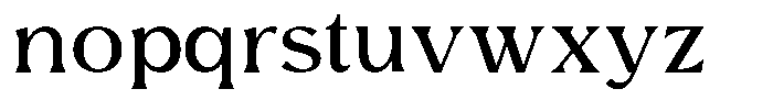 Avella Light Font LOWERCASE