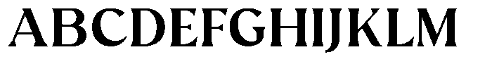 Avella Medium Font UPPERCASE