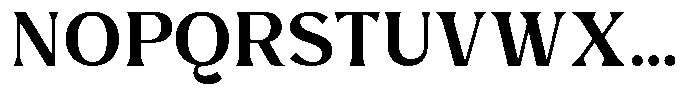 Avella Medium Font UPPERCASE