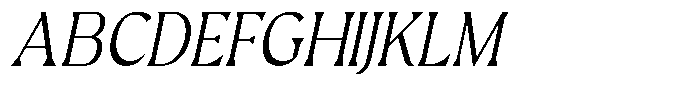 Avella Thin Italic Font UPPERCASE