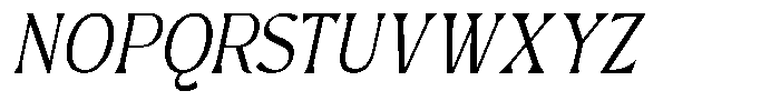 Avella Thin Italic Font UPPERCASE