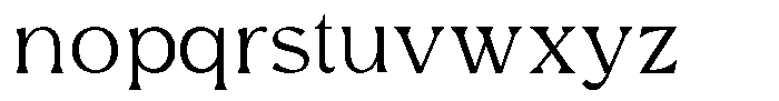 Avella Thin Font LOWERCASE