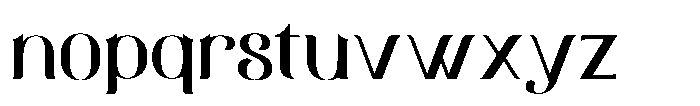 Avello Font LOWERCASE