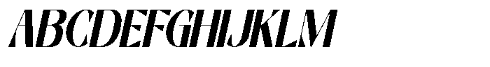 Avelmor Italic Font UPPERCASE