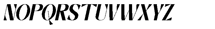 Avelmor Italic Font UPPERCASE
