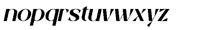 Avelmor Italic Font LOWERCASE