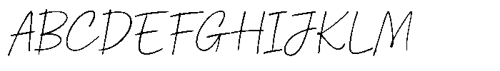 Avelora Script Font UPPERCASE