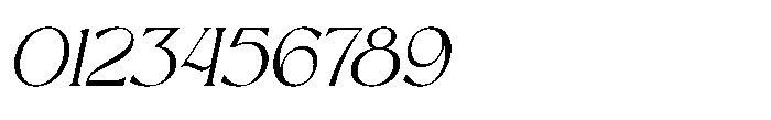 Aveltin Italic Font OTHER CHARS