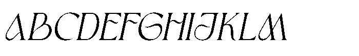 Aveltin Italic Font UPPERCASE