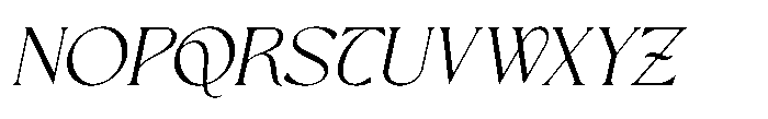 Aveltin Italic Font UPPERCASE