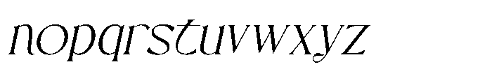 Aveltin Italic Font LOWERCASE