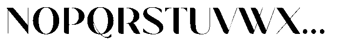 Avena Font UPPERCASE