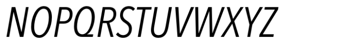 Avenir Next Condensed Italic Font UPPERCASE