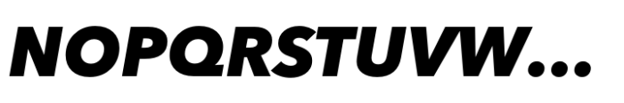 Avenir Next Cyrillic Black Italic Font UPPERCASE