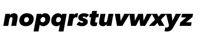Avenir Next Cyrillic Black Italic Font LOWERCASE