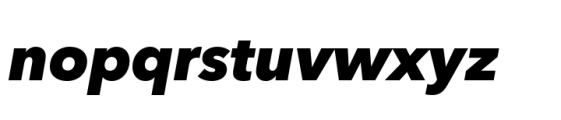 Avenir Next Hebrew Black Italic Font LOWERCASE
