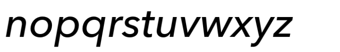 Avenir Next Medium Italic Font LOWERCASE