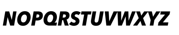 Avenir Next Paneuropean SemiCondensed ExtraBold Italic Font UPPERCASE