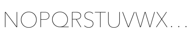 Avenir Next Paneuropean Ultra Light Font UPPERCASE