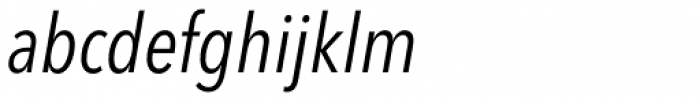Avenir Next Pro Condensed Italic Font LOWERCASE