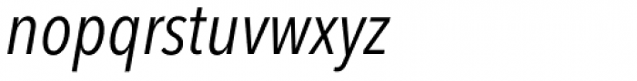 Avenir Next Pro Condensed Italic Font LOWERCASE