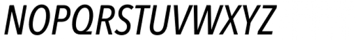 Avenir Next Pro Condensed Medium Italic Font UPPERCASE