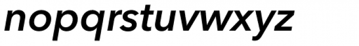 Avenir Next Pro Demi Italic Font LOWERCASE