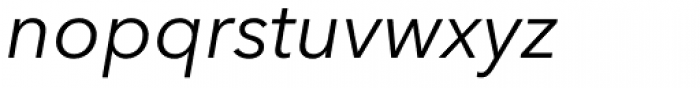 Avenir Next Pro Italic Font LOWERCASE