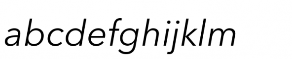 Avenir Next Variable Italic Font LOWERCASE