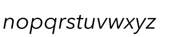 Avenir Next Variable Italic Font LOWERCASE