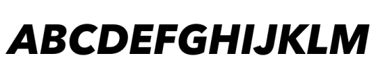 Avenir Next World ExtraBold Italic Font UPPERCASE