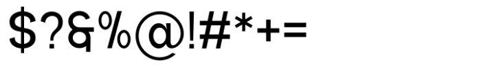 Avenis Regular Font OTHER CHARS