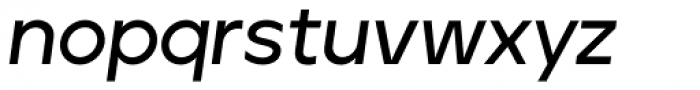 Aventa Semi Bold Italic Font LOWERCASE
