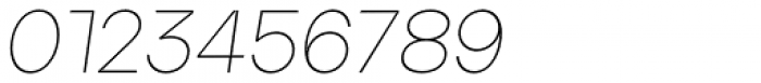Aventa Thin Italic Font OTHER CHARS