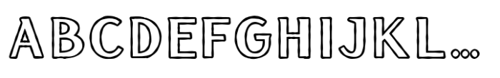 Aventia Sans Outline Font
