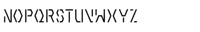 Aventuras Stencil Rough Font UPPERCASE