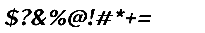 Avenyx Sans Bold Oblique Font OTHER CHARS