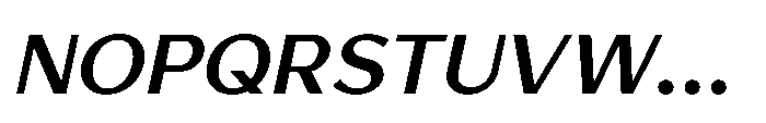 Avenyx Sans Bold Oblique Font UPPERCASE