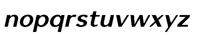 Avenyx Sans Bold Oblique Font LOWERCASE