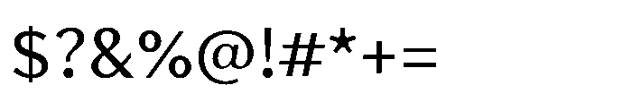 Avenyx Sans Regular Font OTHER CHARS