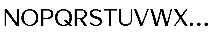 Avenyx Sans Regular Font UPPERCASE