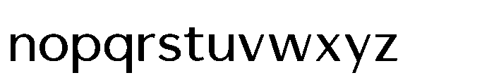 Avenyx Sans Regular Font LOWERCASE