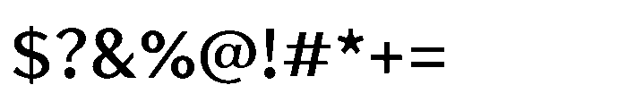 Avenyx Sans Semi Bold Font OTHER CHARS