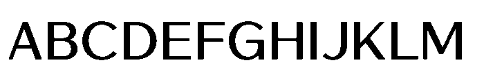 Avenyx Sans Semi Bold Font UPPERCASE