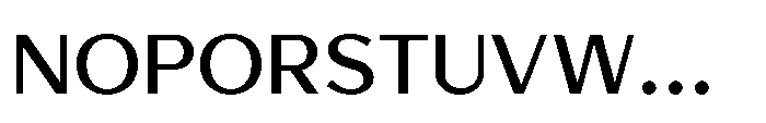 Avenyx Sans Semi Bold Font UPPERCASE