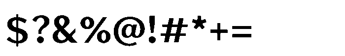 Avenyx Serif Bold Font OTHER CHARS