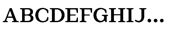 Avenyx Serif Bold Font UPPERCASE