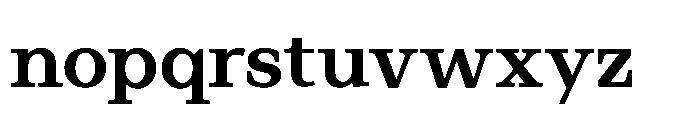 Avenyx Serif Bold Font LOWERCASE