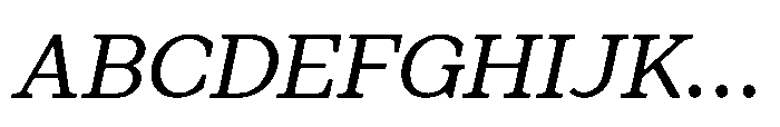 Avenyx Serif Regular Italic Font UPPERCASE